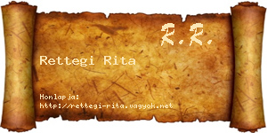 Rettegi Rita névjegykártya